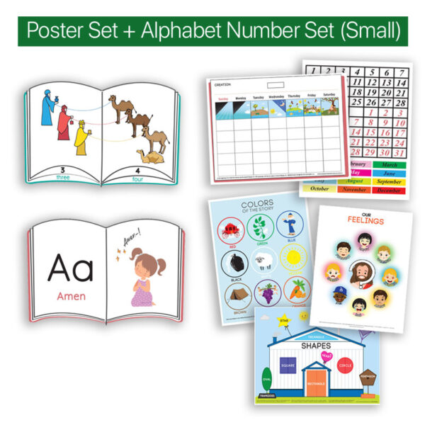 Alphabet/Number Set and Poster Set (Small Size)